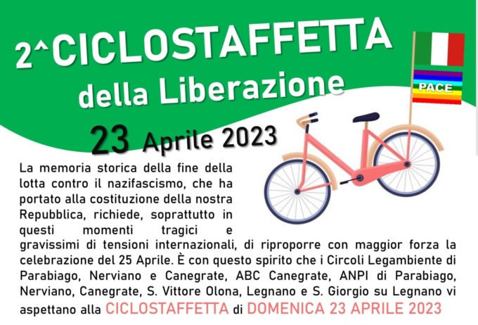 Il 23 aprile torna la Ciclostaffetta della Liberazione